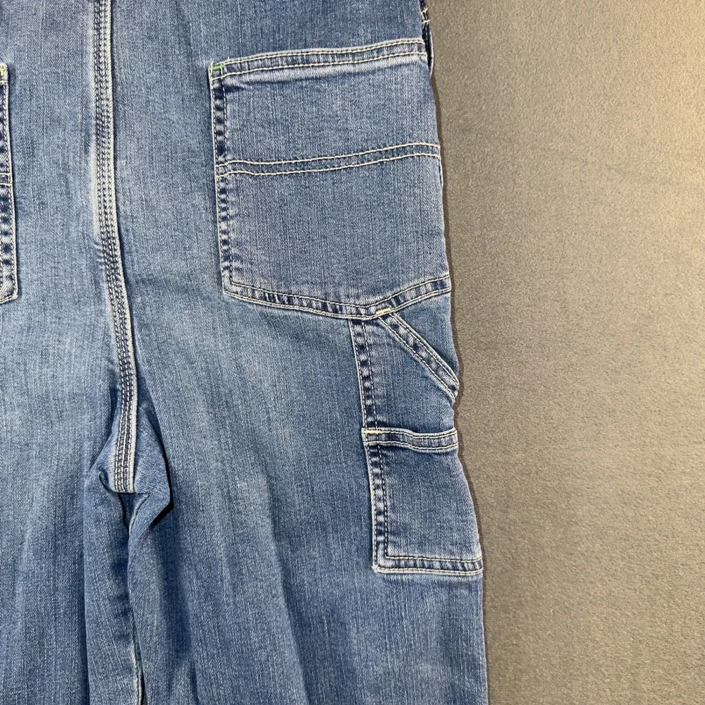 OshKosh Bgosh Kids Blue Denim Overalls Vestbak Carpenter Bibs Size 10
